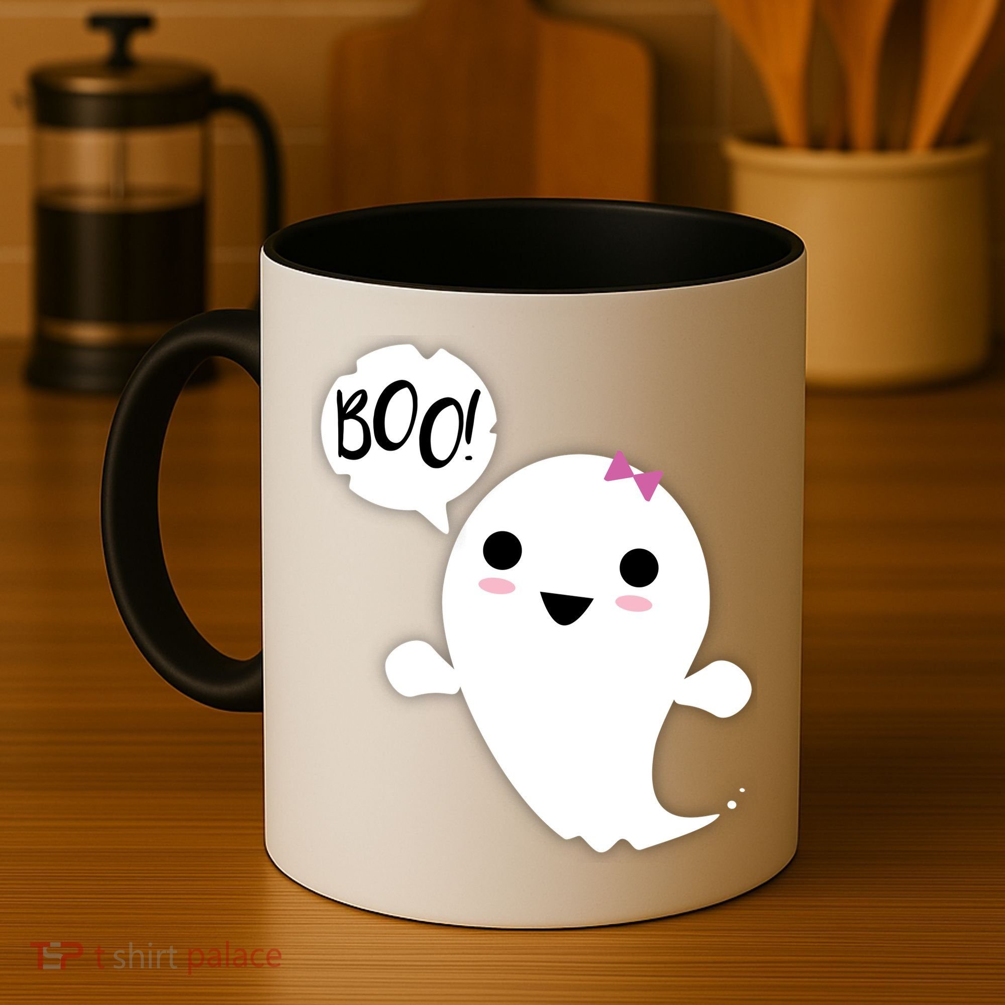 Boo Cute Halloween Girl Ghost Coffee Mug