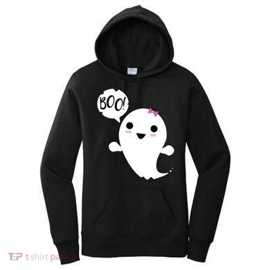 Boo Cute Halloween Girl Ghost Women's Hoodie