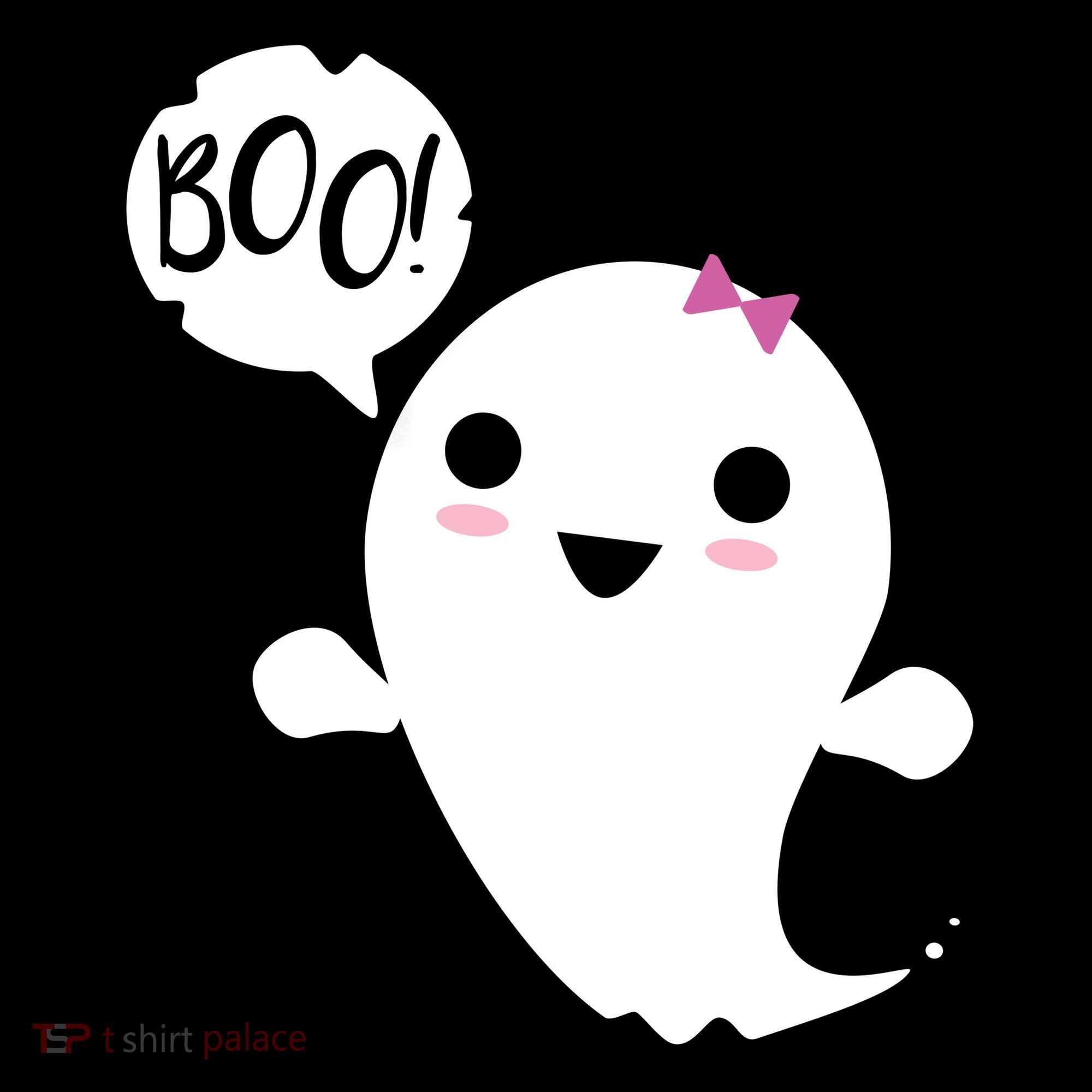 Boo Cute Halloween Girl Ghost Women's Hoodie
