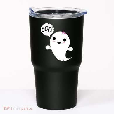 Boo Cute Halloween Girl Ghost Tumbler