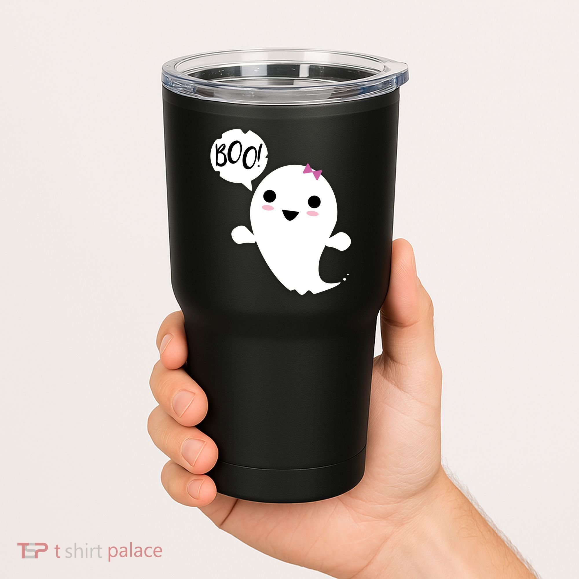 Boo Cute Halloween Girl Ghost Tumbler