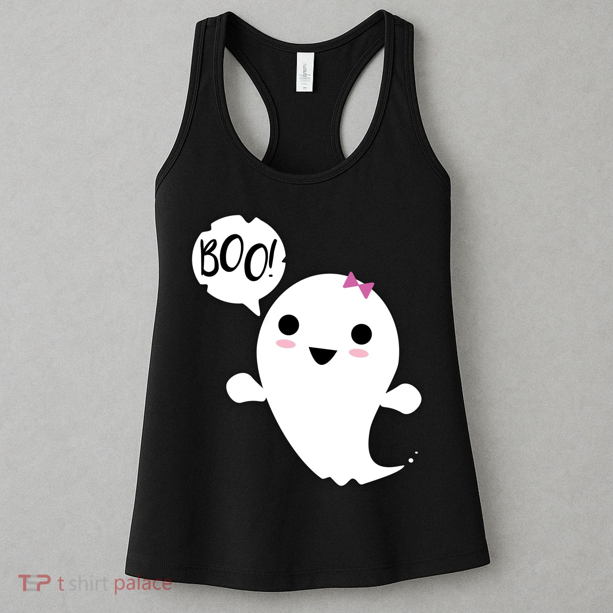 Boo Cute Halloween Girl Ghost Women's Tank Top