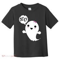 Boo Cute Halloween Girl Ghost Toddler T-Shirt thumb 0