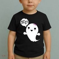 Boo Cute Halloween Girl Ghost Toddler T-Shirt thumb 2