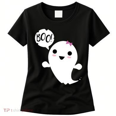 Boo Cute Halloween Girl Ghost Women's T-Shirt