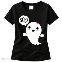 Boo Cute Halloween Girl Ghost Women's T-Shirt thumb 0
