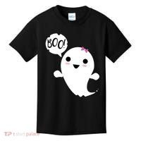 Boo Cute Halloween Girl Ghost Kids T-Shirt thumb 0