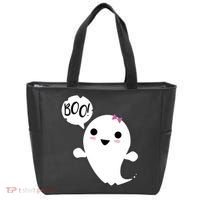 Boo Cute Halloween Girl Ghost Tote Bag thumb 0