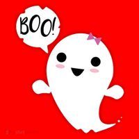 Boo Cute Halloween Girl Ghost Santa Hat thumb 1