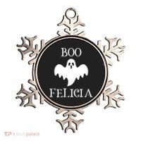 Boo Felicia Funny Halloween Ornament thumb 0