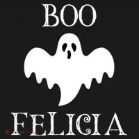 Boo Felicia Funny Halloween Ornament thumb 1
