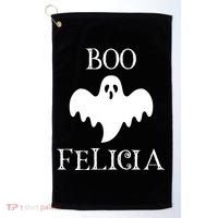 Boo Felicia Funny Halloween Golf Towel thumb 0