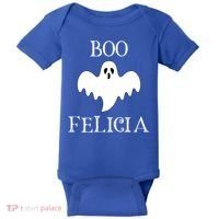 Boo Felicia Funny Halloween Baby Bodysuit thumb 0