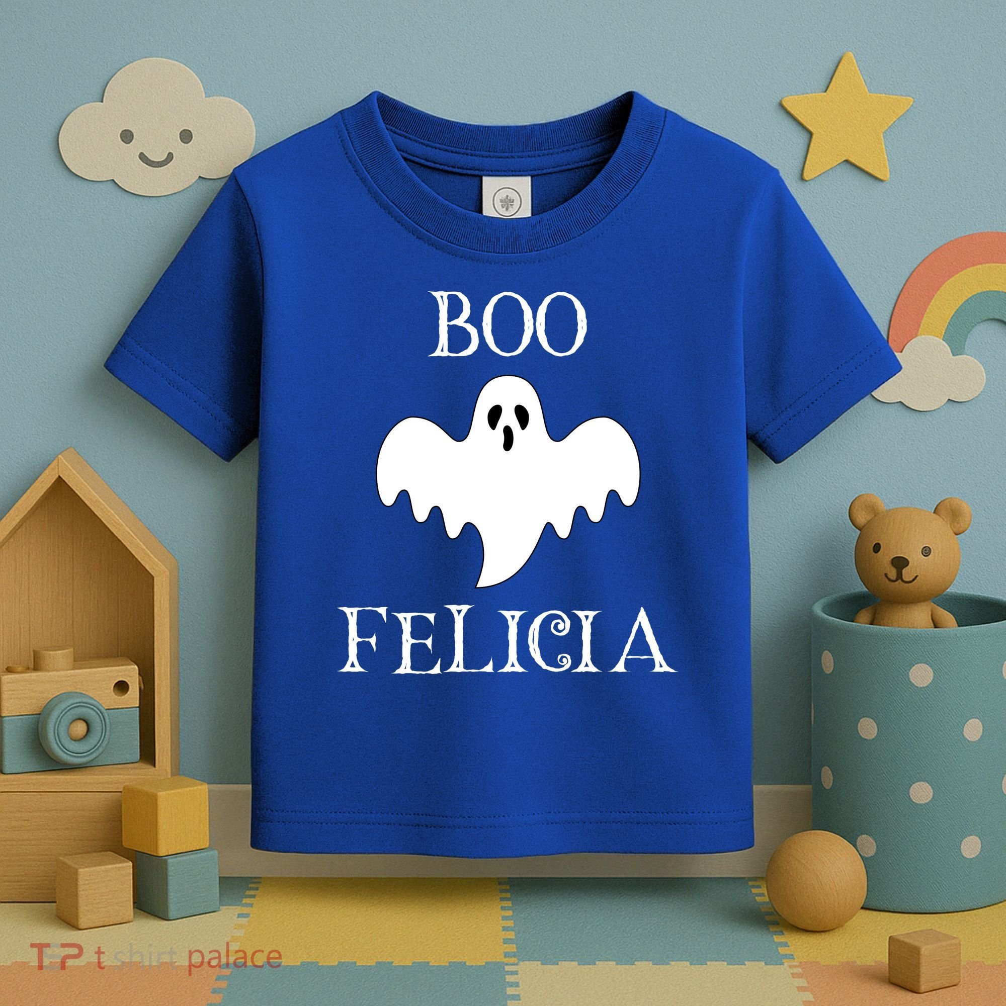 Boo Felicia Funny Halloween Toddler T-Shirt