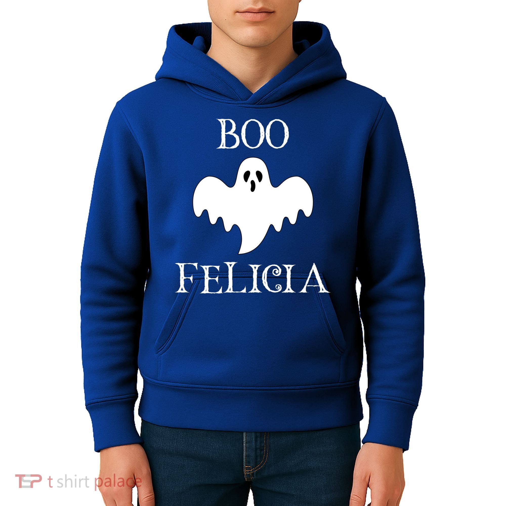 Boo Felicia Funny Halloween Kids Hoodie