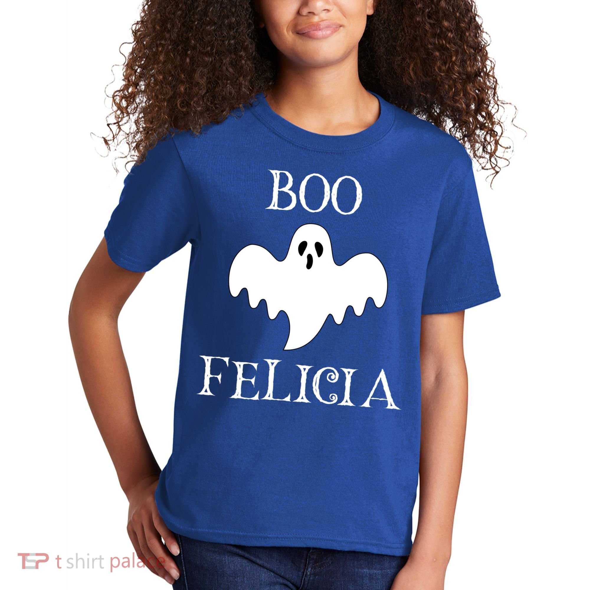 Boo Felicia Funny Halloween Kids T-Shirt
