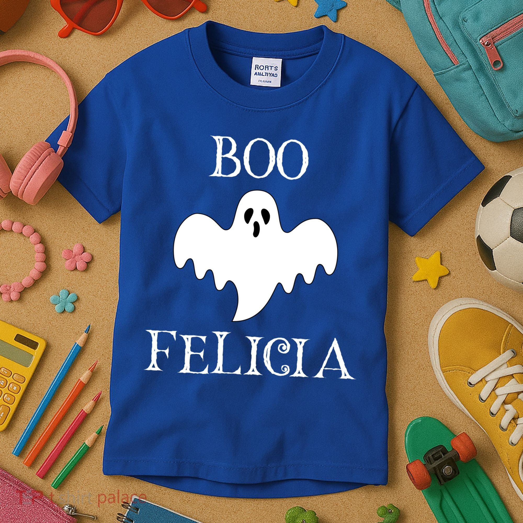 Boo Felicia Funny Halloween Kids T-Shirt