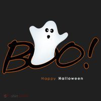 Boo Happy Halloween Ghost Women's Sweatshirt thumb 2