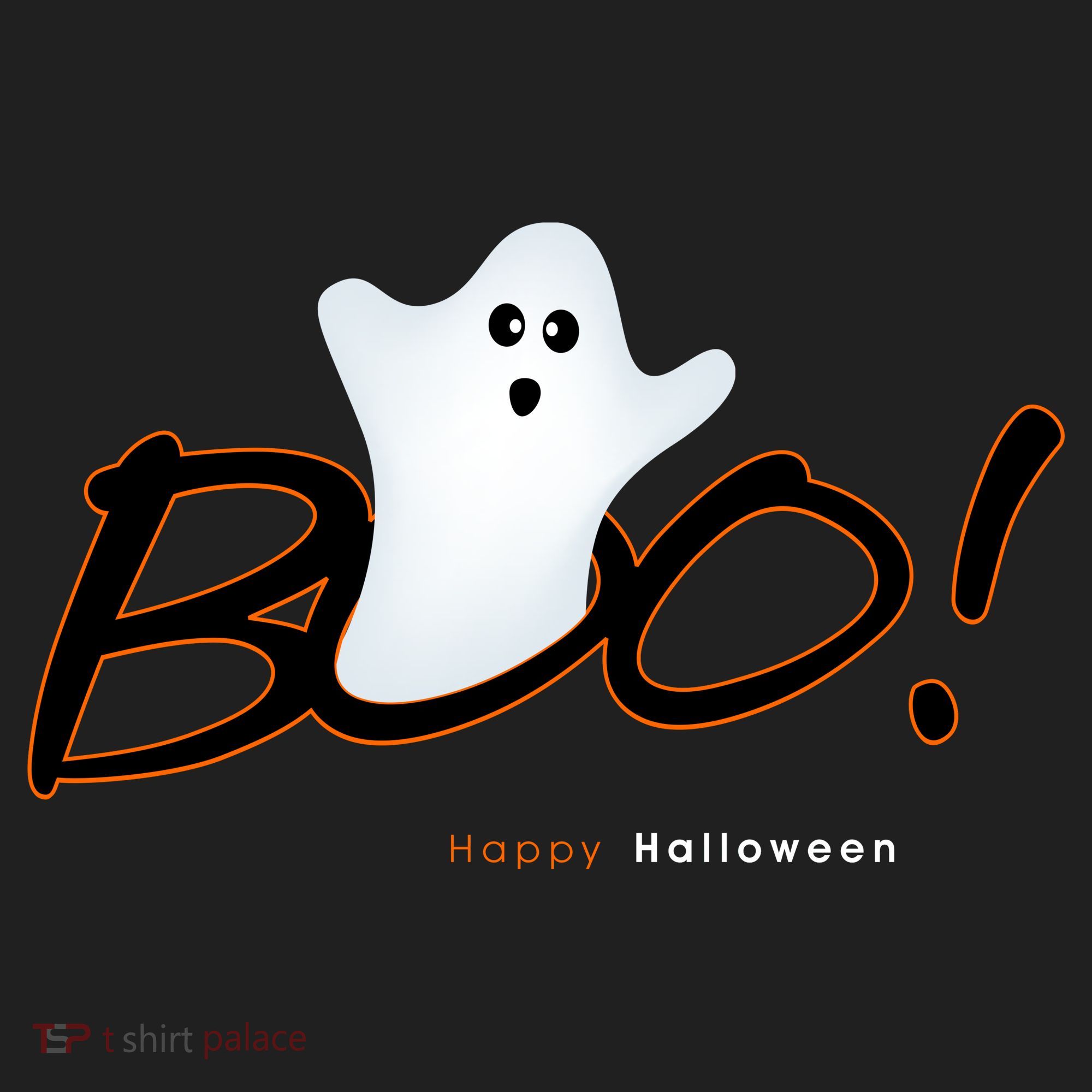 Boo Happy Halloween Ghost Women's Sweatshirt