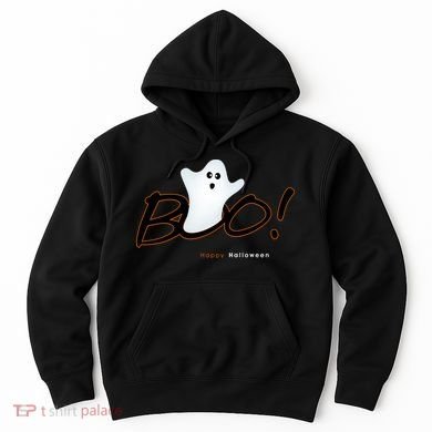 Boo Happy Halloween Ghost Hoodie