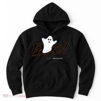 Boo Happy Halloween Ghost Hoodie thumb 0