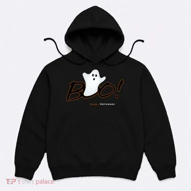 Boo Happy Halloween Ghost Hoodie