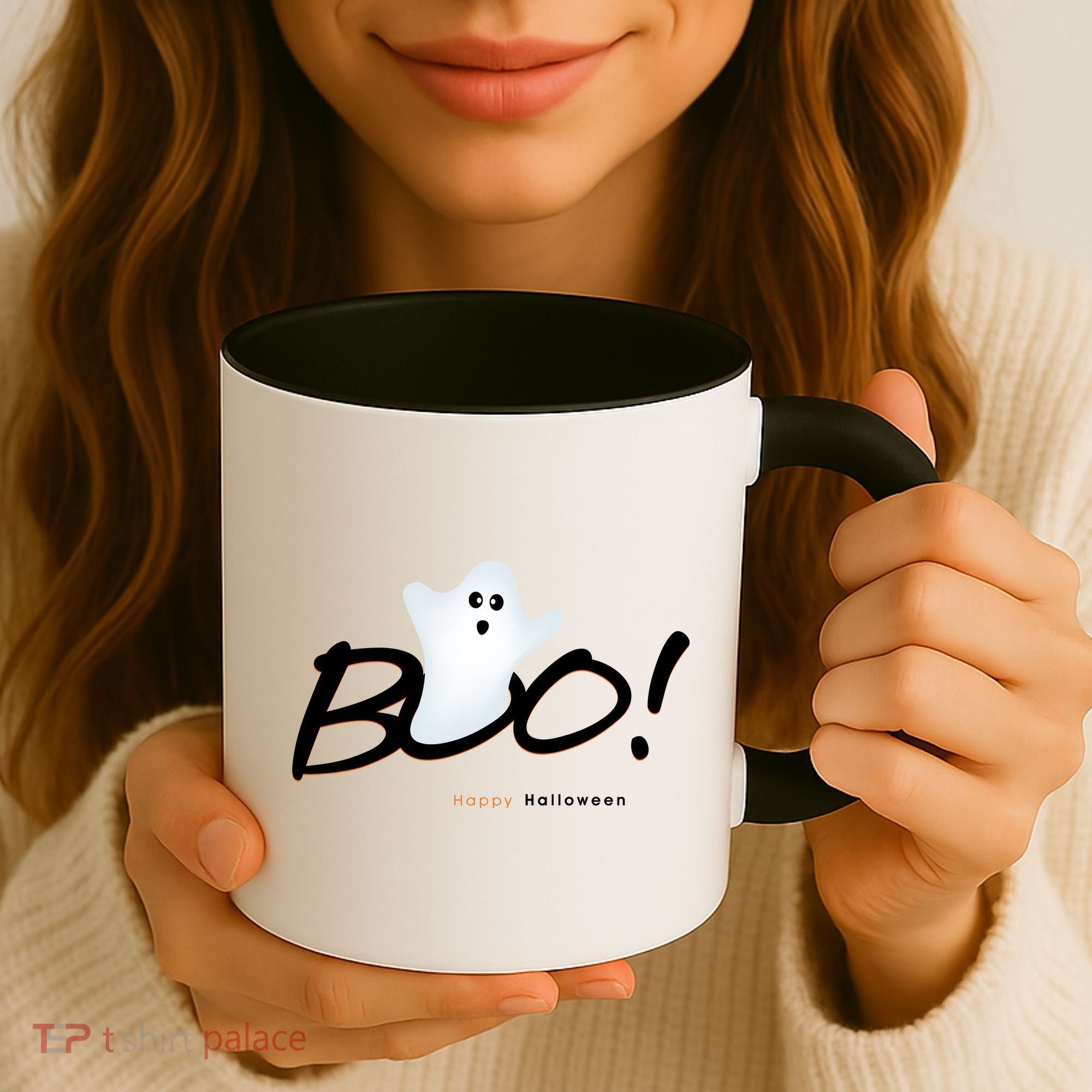 Boo Happy Halloween Ghost Coffee Mug