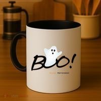 Boo Happy Halloween Ghost Coffee Mug thumb 4