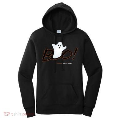 Boo Happy Halloween Ghost Women's Hoodie