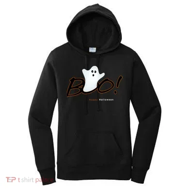 Boo Happy Halloween Ghost Women's Hoodie