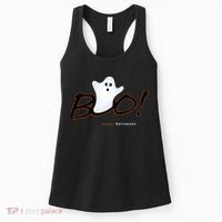 Boo Happy Halloween Ghost Women's Tank Top thumb 0