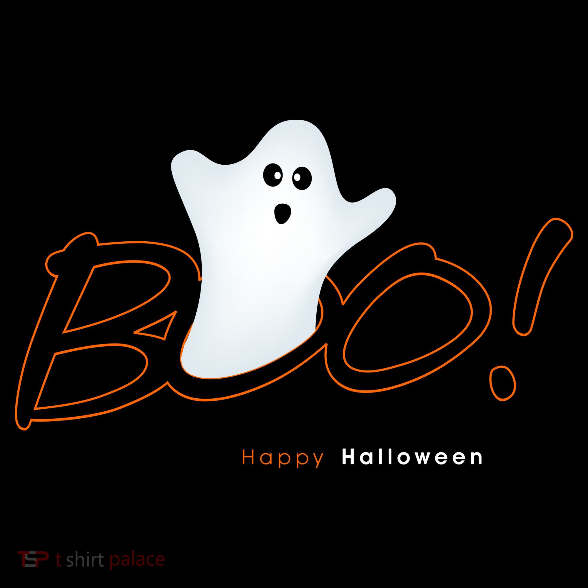 Boo Happy Halloween Ghost Women's Tank Top