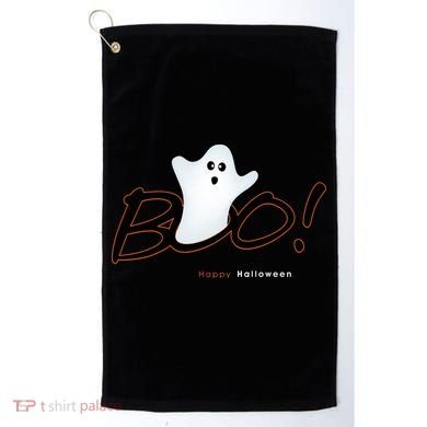 Boo Happy Halloween Ghost Golf Towel