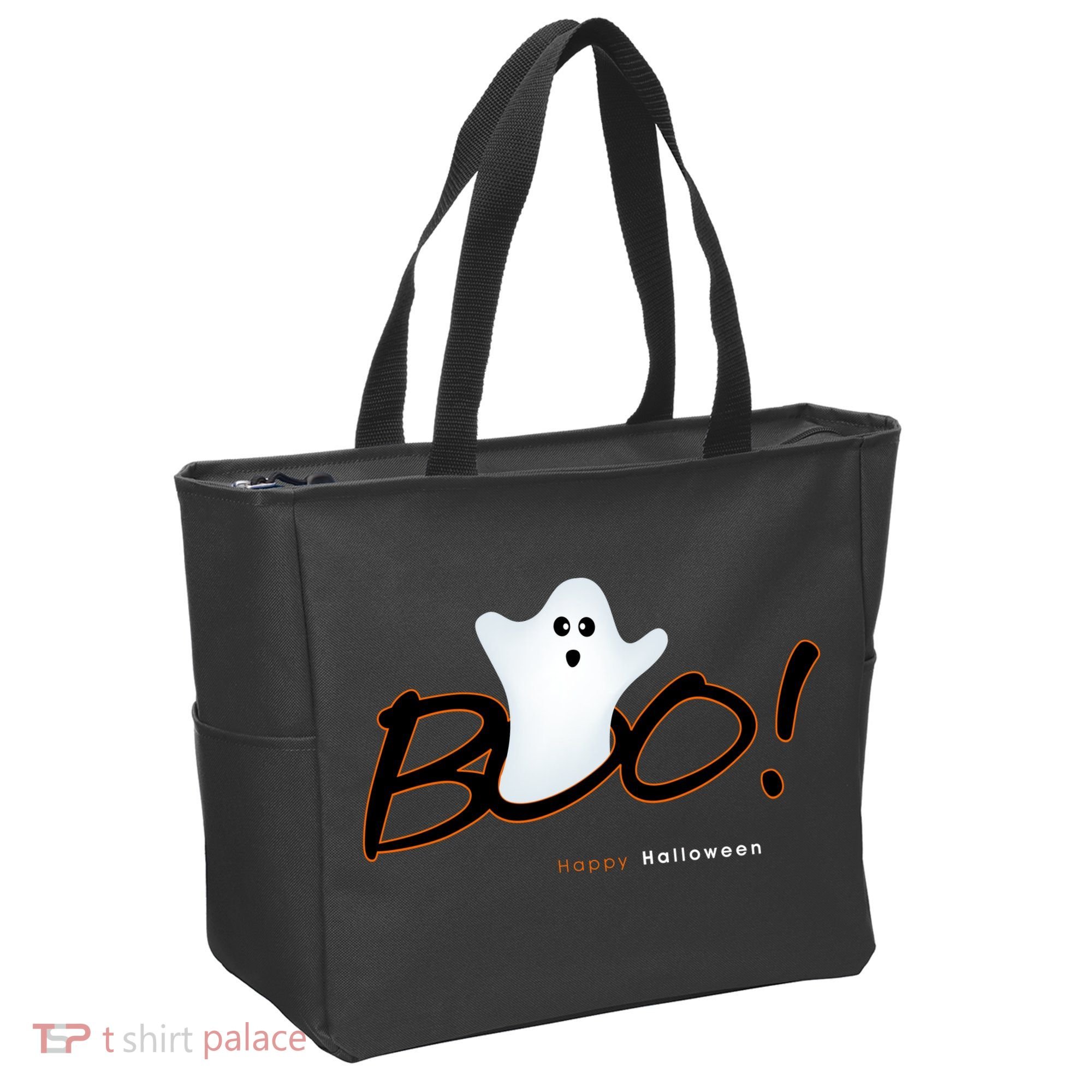 Boo Happy Halloween Ghost Tote Bag