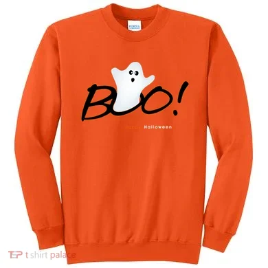 Boo Happy Halloween Ghost Sweatshirt