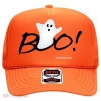 Boo Happy Halloween Ghost Hat thumb 0