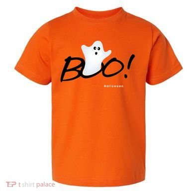 Boo Happy Halloween Ghost Toddler T-Shirt