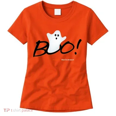Boo Happy Halloween Ghost Women's T-Shirt