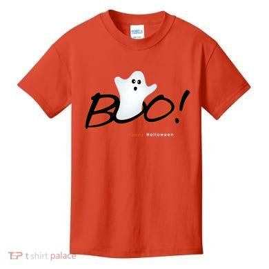 Boo Happy Halloween Ghost Kids T-Shirt