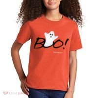 Boo Happy Halloween Ghost Kids T-Shirt thumb 2