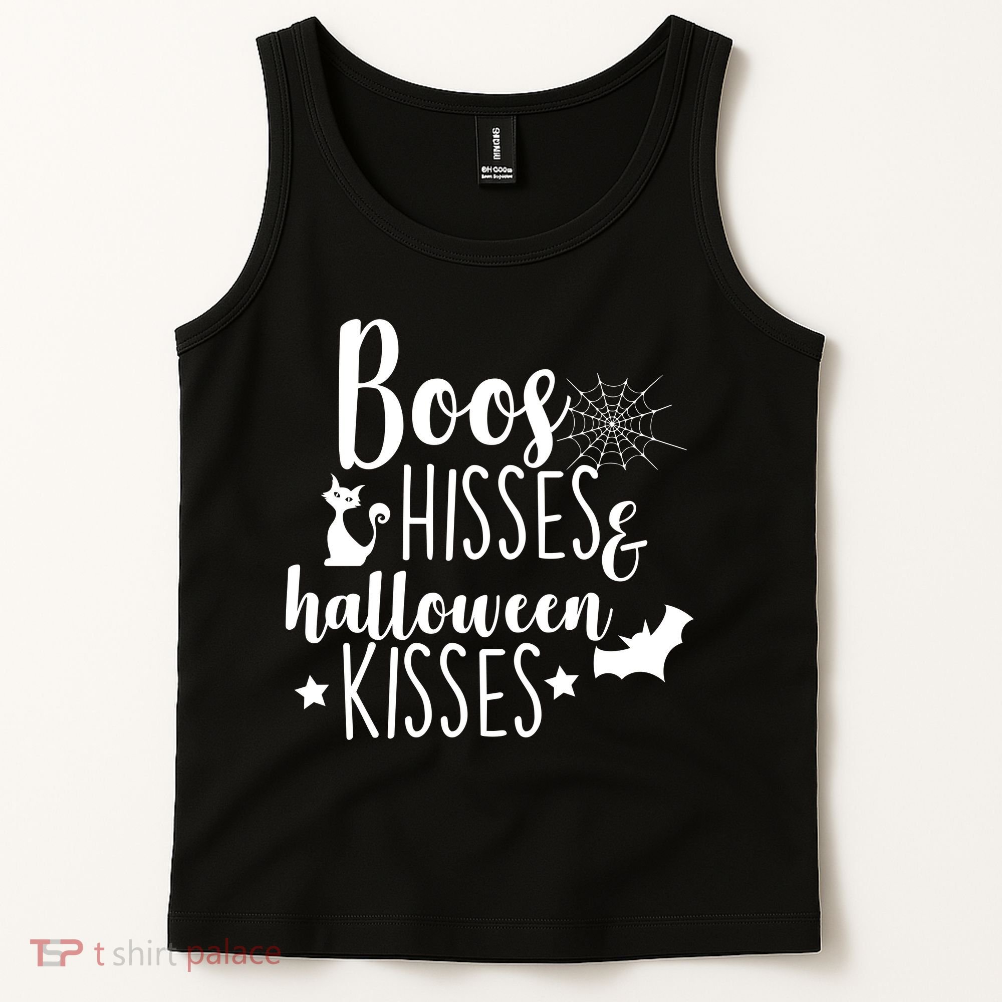 Boo Hisses Halloween Kisses Tank Top