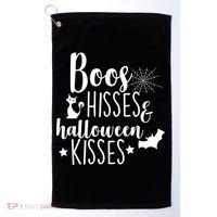 Boo Hisses Halloween Kisses Golf Towel thumb 0