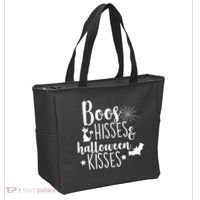 Boo Hisses Halloween Kisses Tote Bag thumb 2