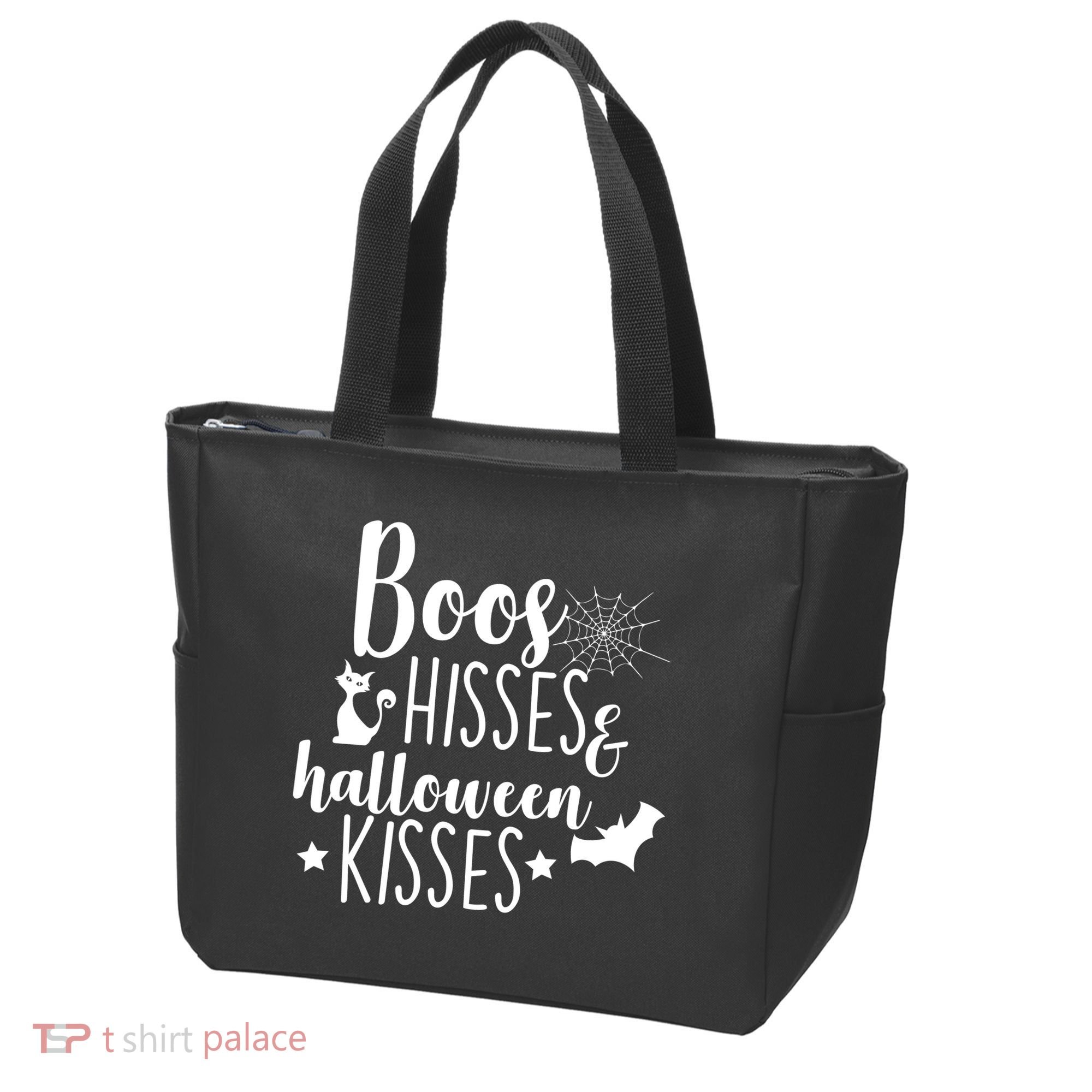 Boo Hisses Halloween Kisses Tote Bag