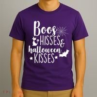 Boo Hisses Halloween Kisses T-Shirt thumb 3
