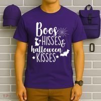 Boo Hisses Halloween Kisses T-Shirt thumb 6