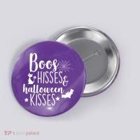 Boo Hisses Halloween Kisses Button thumb 0