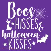 Boo Hisses Halloween Kisses Button thumb 1
