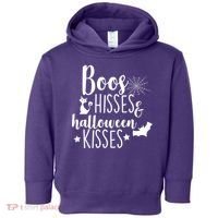 Boo Hisses Halloween Kisses Toddler Hoodie thumb 0