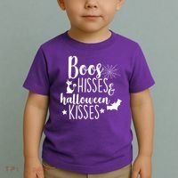 Boo Hisses Halloween Kisses Toddler T-Shirt thumb 2